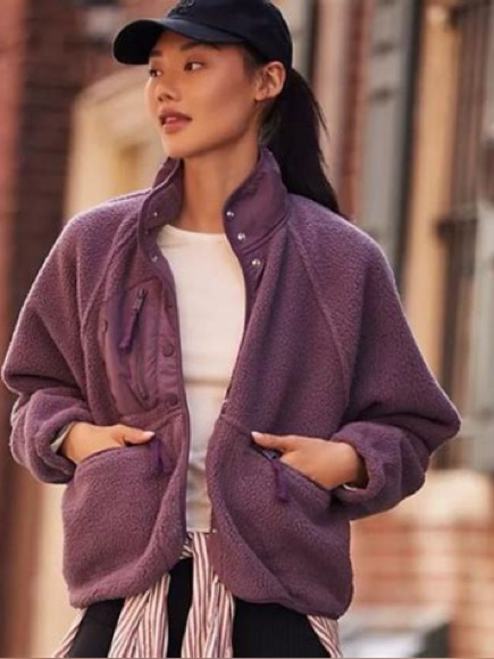 Free People Movement Purple Fleece Jacket (S/P)